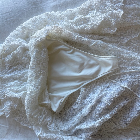 Mango White Crochet Lace Slip Dress - Picture 8 of 10